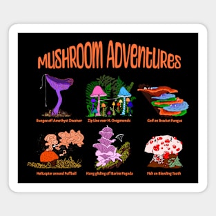 Funny Mushroom Adventures Magnet